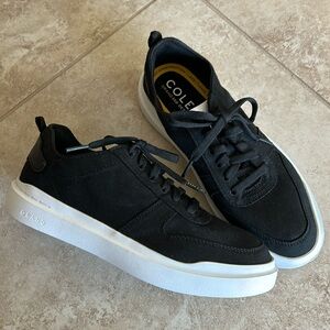 NWOB Cole Haan Women’s Black Grandpro Rally Court Lace Up Sneakers Size 7.5B